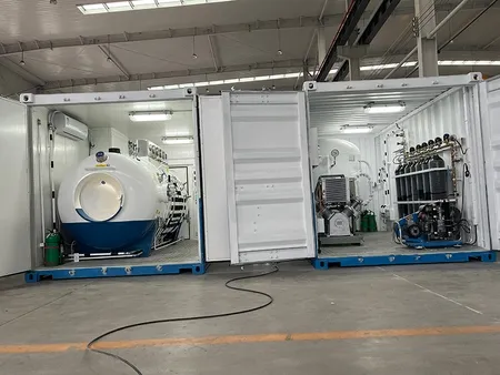 Multiplace Cylindrical Hyperbaric Oxygen Chamber (Omega Shape)